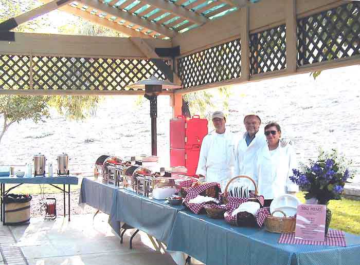 BBQbyDan providing a Wedding reception dinner at Sweetwater Springs